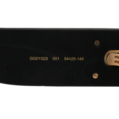Gucci Square Frame Glitter GG0102S Sunglasses Black 5 of 8