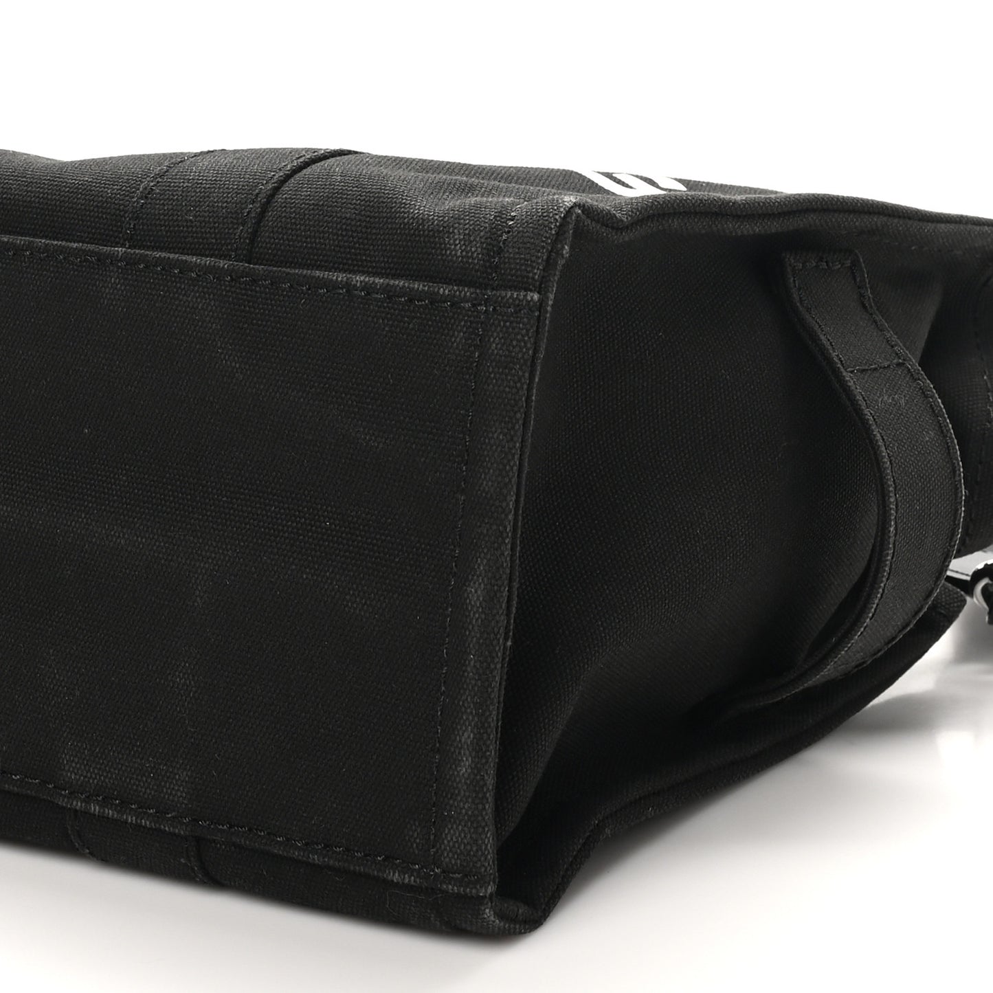 Cotton Canvas Medium The Traveler Tote Bag Black