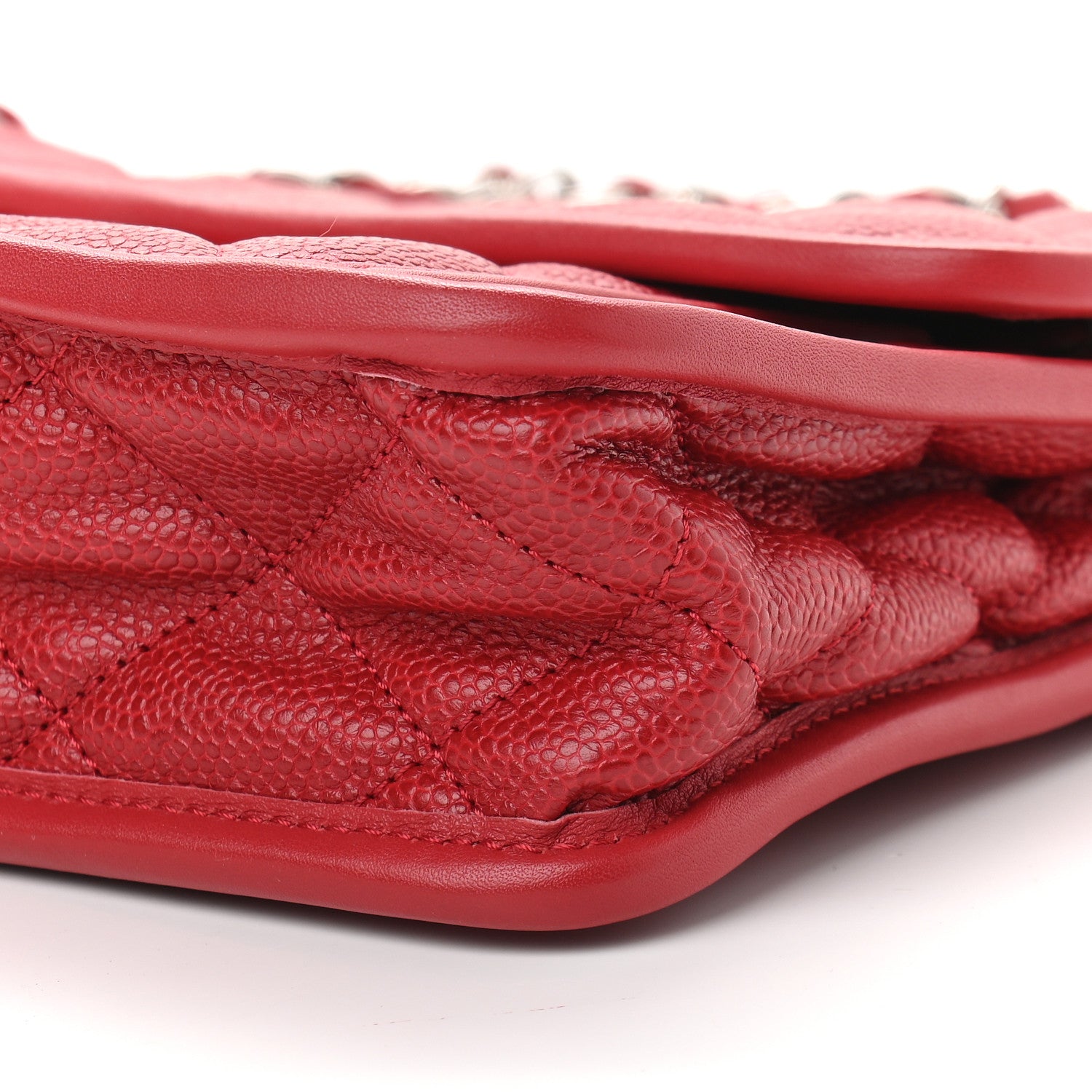 Chanel Caviar Quilted Medium French Riviera Flap Red 7 of 7