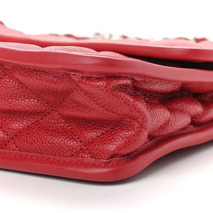 Chanel Caviar Quilted Medium French Riviera Flap Red 7 of 7