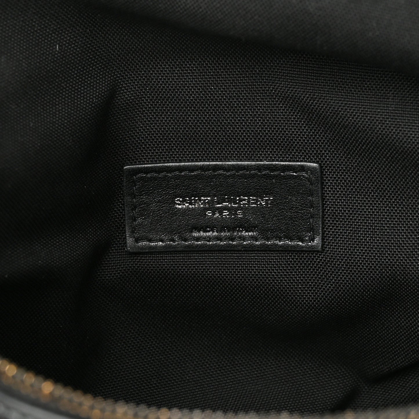 Lambskin Logo Ripstop Body Belt Bag Black