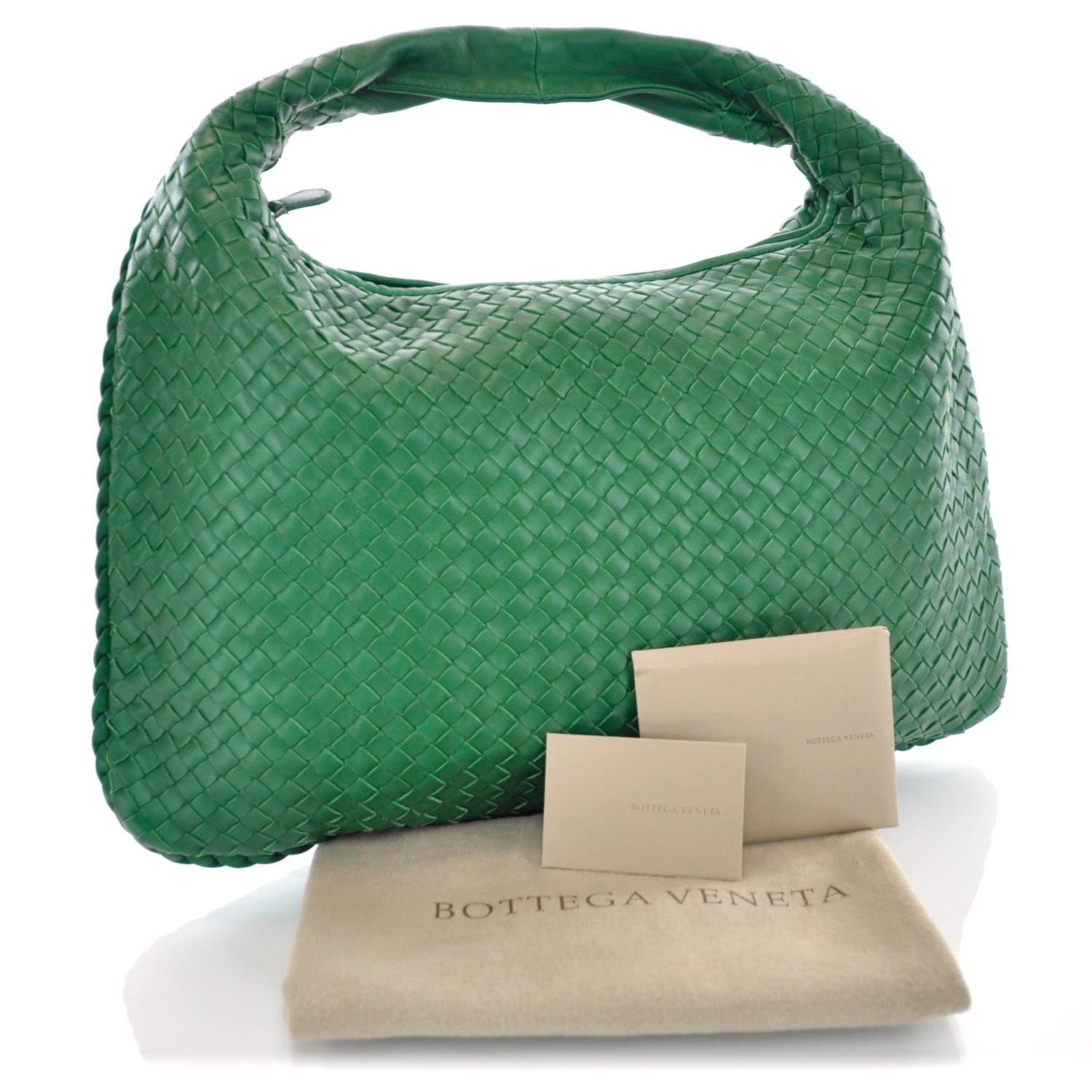 Bottega Veneta Nappa Intrecciato Large Veneta Irish Green 3 of 10