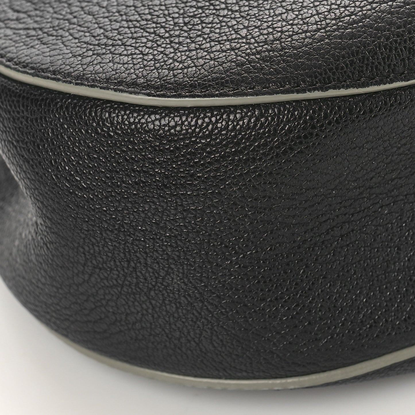 Grained Lambskin Drew Shoulder Bag Black