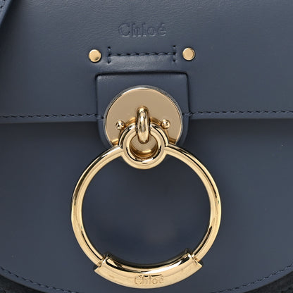Chloe Calfskin Small Tess Bag Deep Ocean Blue 7 of 9