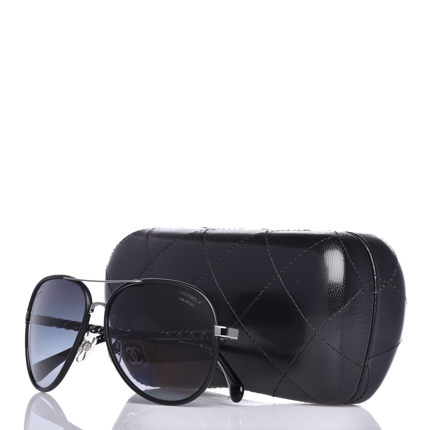 Polarized Pilot Winter Sunglasses 4219-Q Black