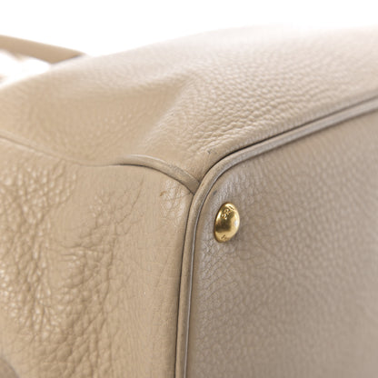 Prada Vitello Daino Large Double Zip Tote Sabbia 8 of 9