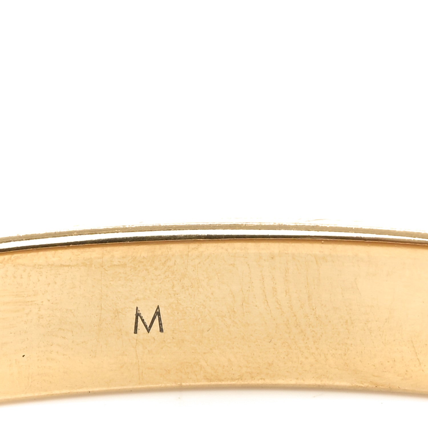 Louis Vuitton Brass Crystal Monogram Nanogram Strass Cuff M Gold 5 of 6