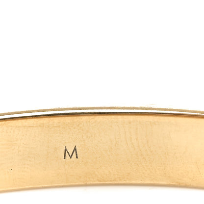 Louis Vuitton Brass Crystal Monogram Nanogram Strass Cuff M Gold 5 of 6