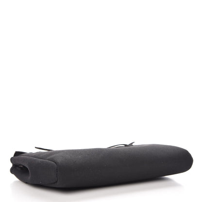 Hermes Toile Vache Calfskin Herbag Clutch Black 4 of 7