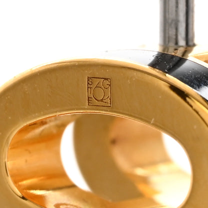Hermes Gold Lacquered Mini Pop H Earrings Black 4 of 7