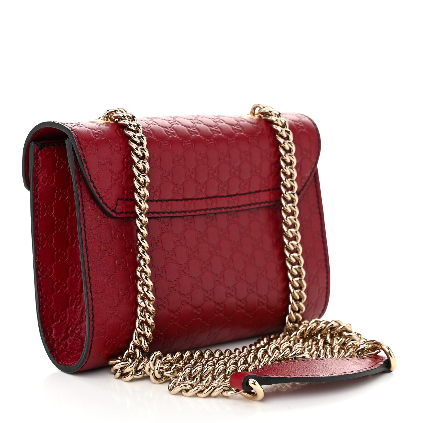 Soft Microguccissima Mini Emily Chain Shoulder Bag Rosso