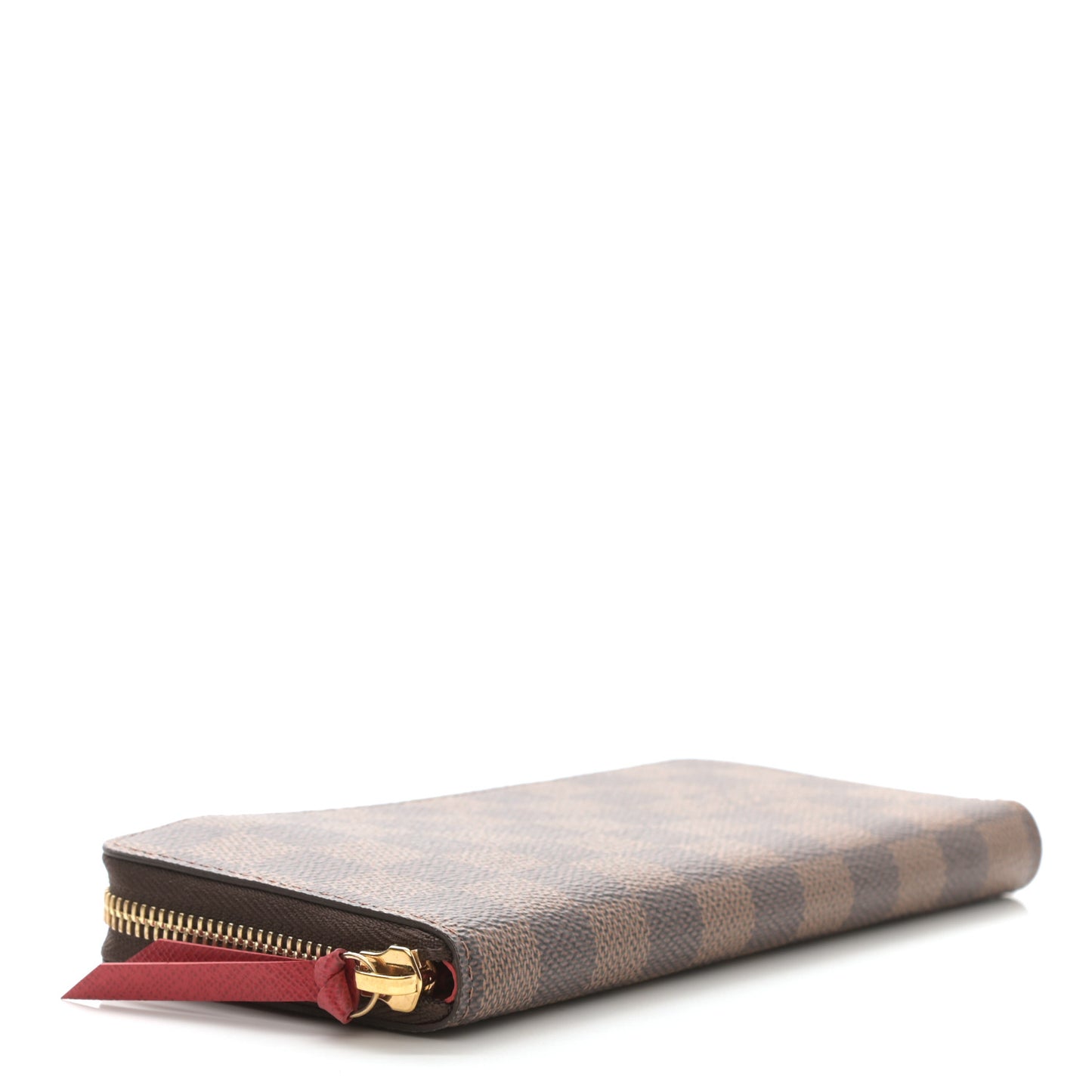Damier Ebene Clemence Wallet Cherry