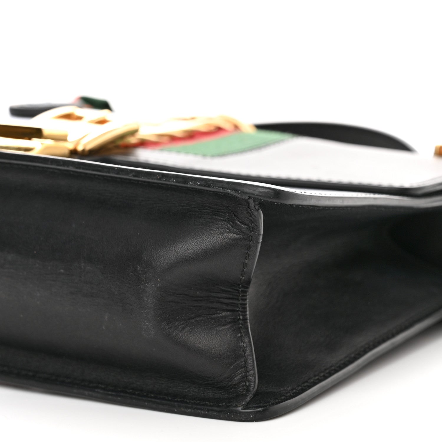 Gucci Calfskin Small Sylvie Shoulder Bag Black 10 of 16