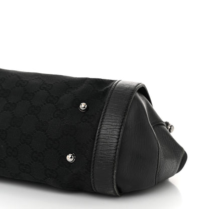 Gucci Monogram Bamboo Bullet Bag Black 10 of 14