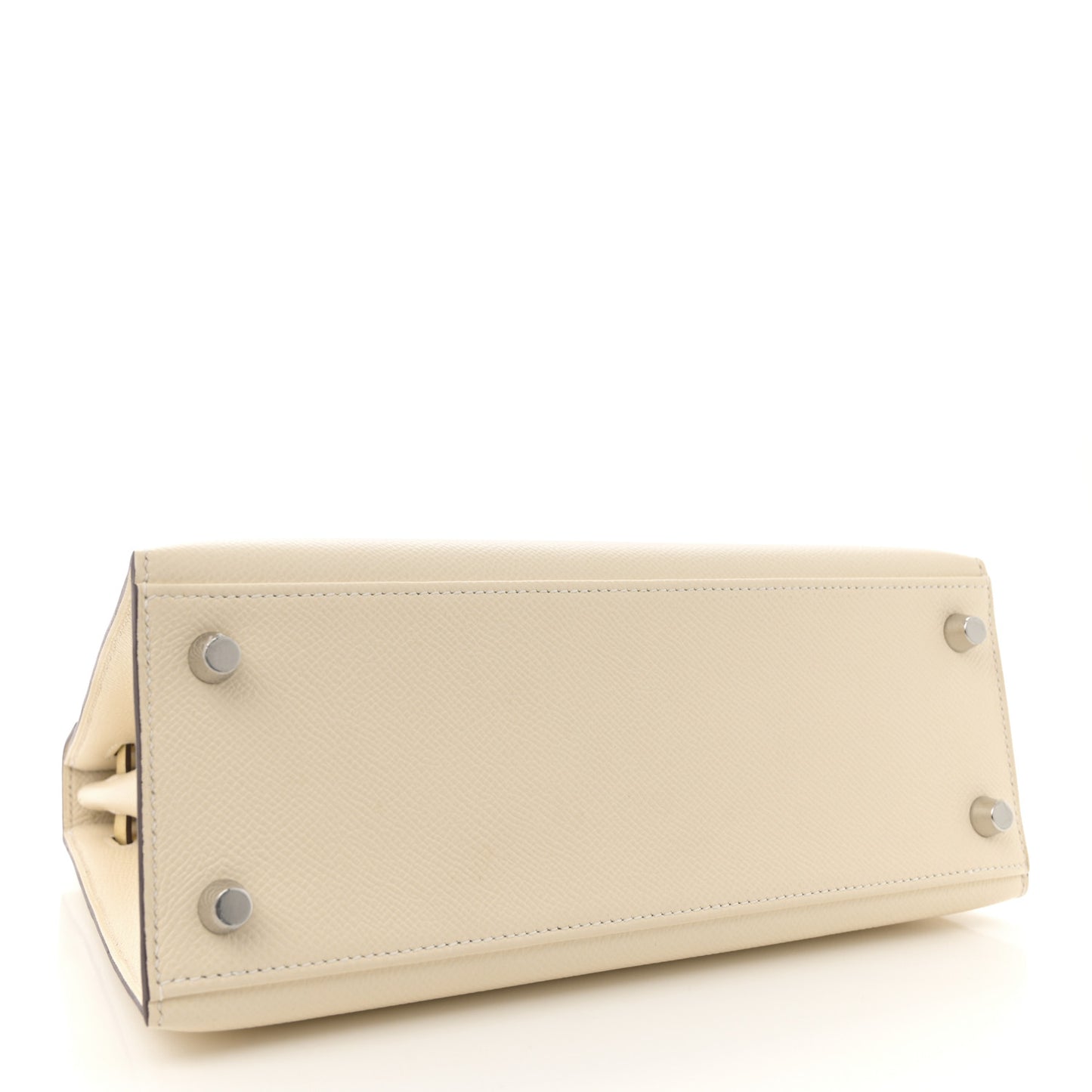 Epsom Tri-Color Kelly Sellier 25 Nata Jaune Poussin Sesame