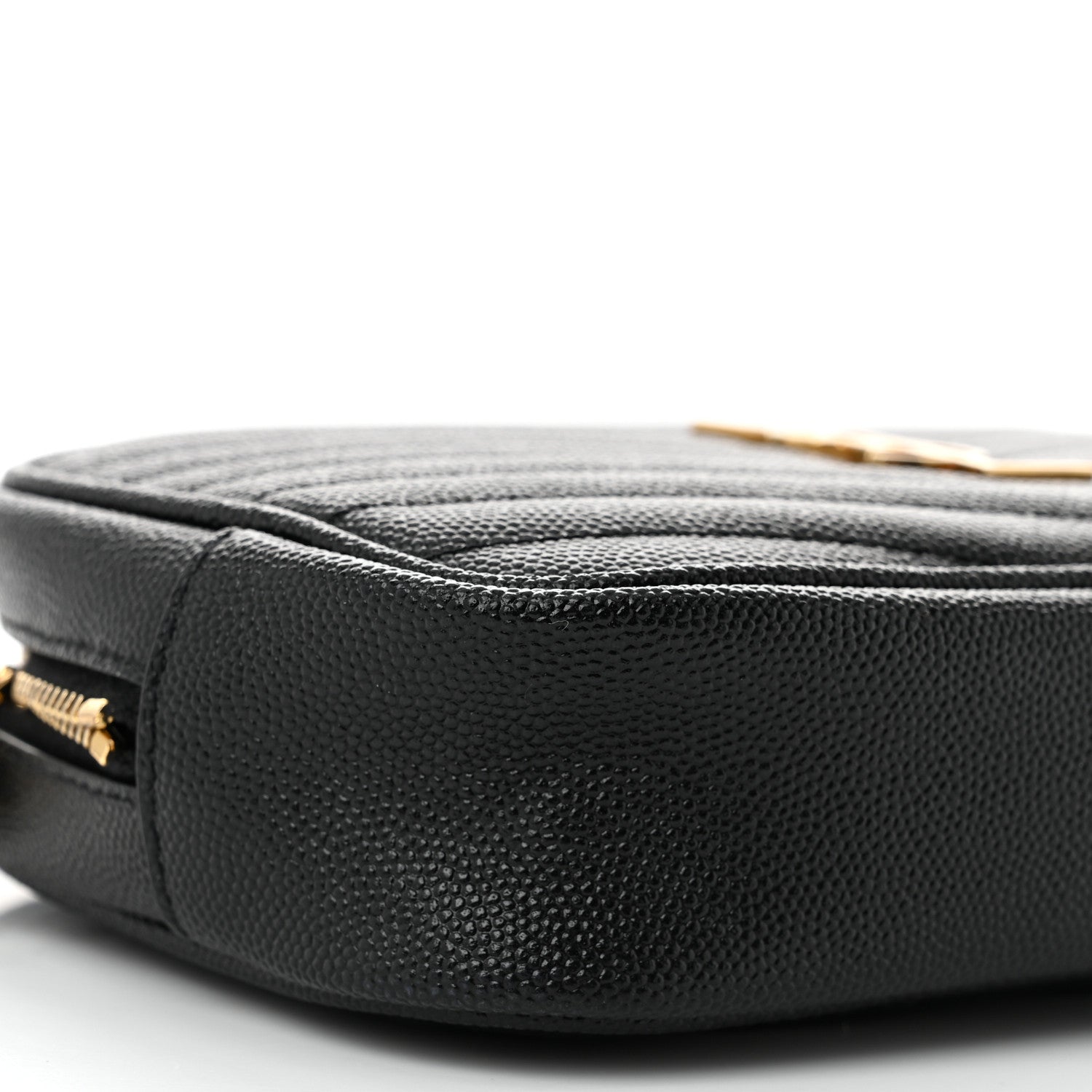 Saint Laurent Grain De Poudre Matelasse Monogram Mini Lou Camera Bag Black 9 of 11
