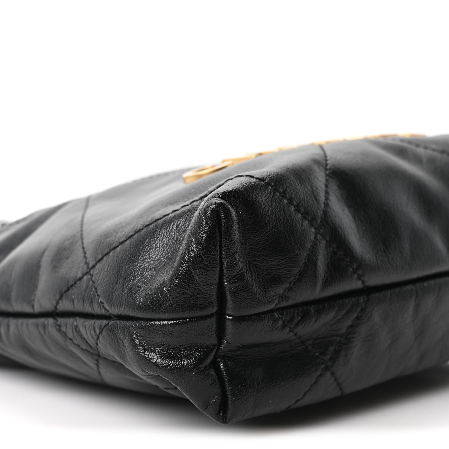 Chanel Shiny Calfskin Quilted Mini Chanel 22 Black 9 of 10