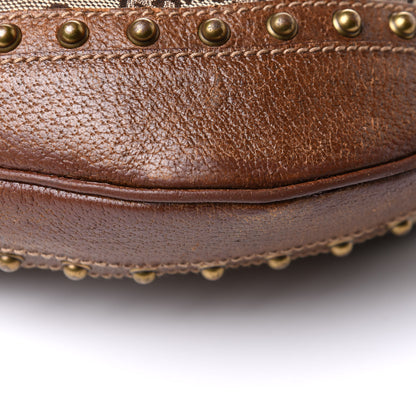 Gucci Monogram Pelham Studded Shoulder Bag Brown 9 of 11
