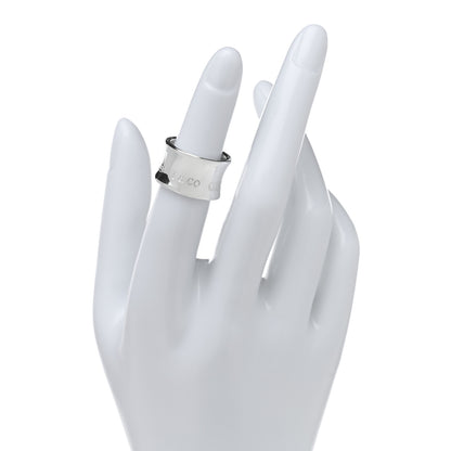 Tiffany Sterling Silver Wide 1837 Band Ring 48 4.5 1 of 3