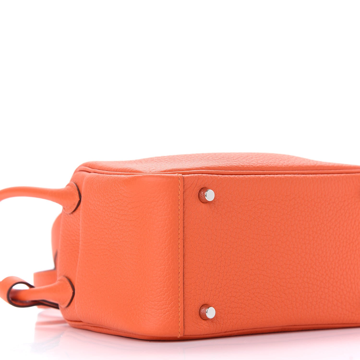 Hermes Taurillon Clemence Mini Lindy 20 Feu 8 of 9