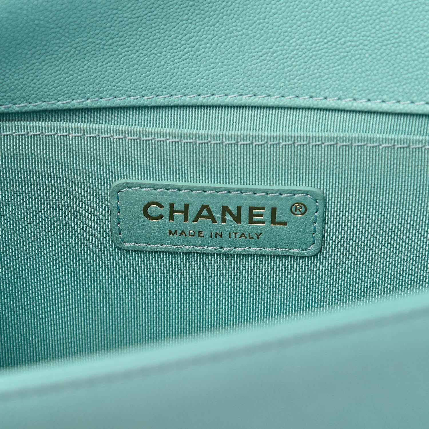 Chanel Caviar Quilted Medium Boy Flap Light Blue 6 of 10
