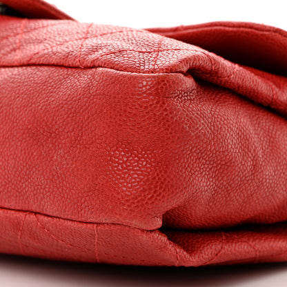 Chanel Caviar Quilted Medium Simply CC Flap Red 9 of 10