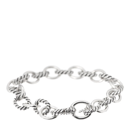 David Yurman Sterling Silver 10mm Medium Oval Link Bracelet 3 of 5