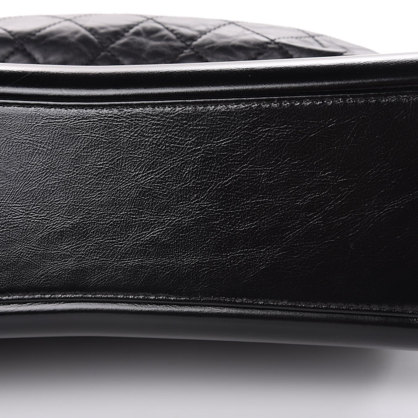 Calfskin Quilted Large Gabrielle Shopping Tote Black