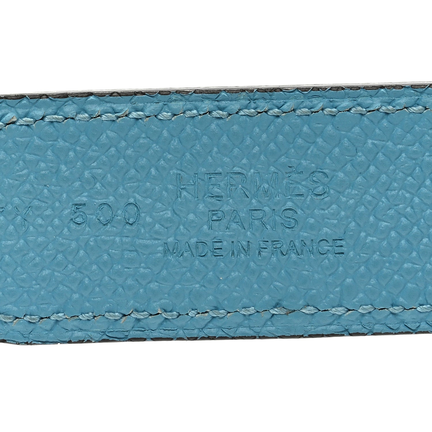 Hermes Swift Epsom 24mm Medor H Belt 80 32 Bleu Saphir Bleu Atoll 3 of 6