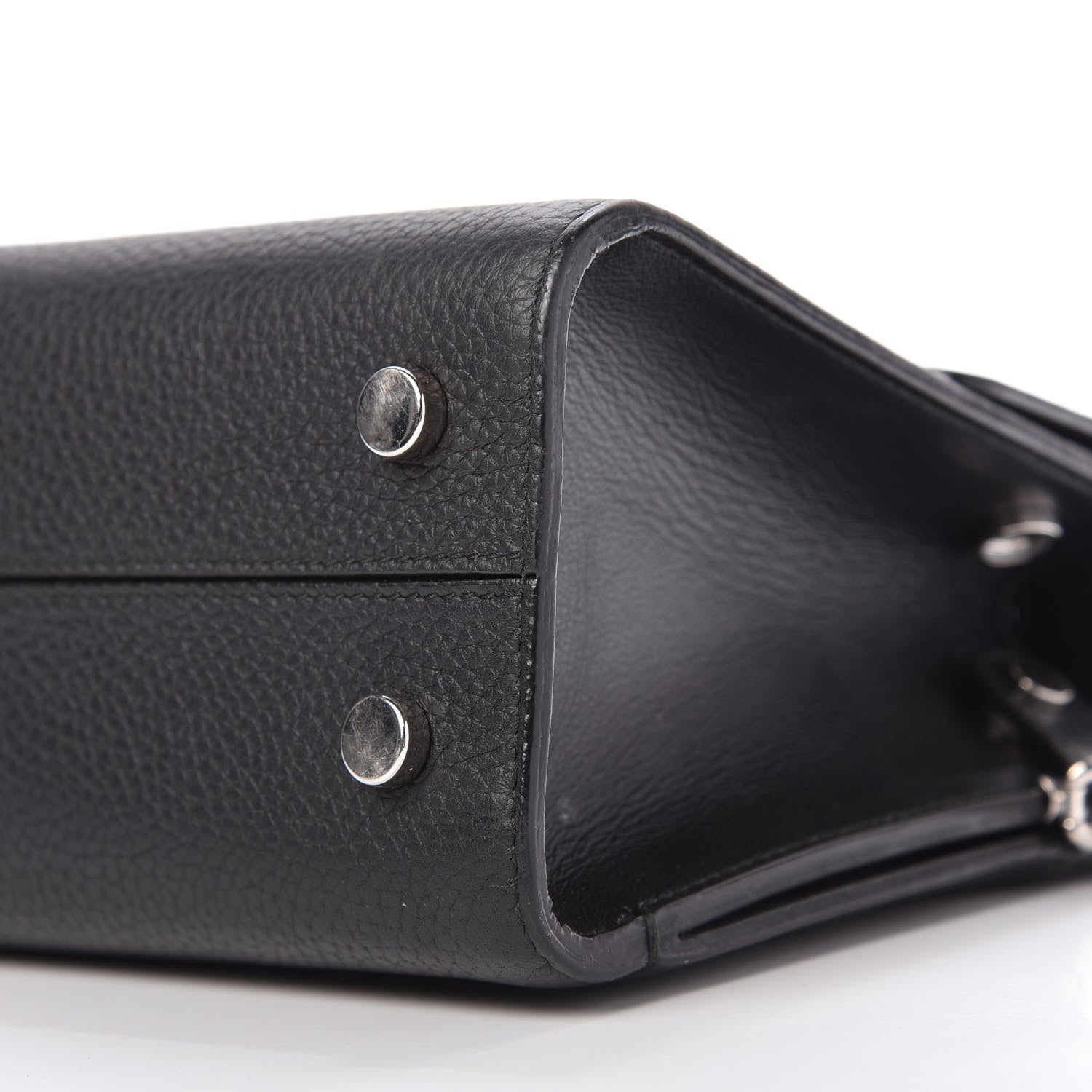 Christian Dior Grained Calfskin Mini Diorever Flap Black 7 of 13