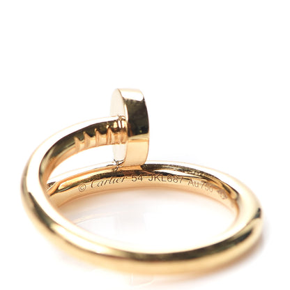 Cartier 18K Yellow Gold Juste Un Clou Ring 54 6.75 4 of 6