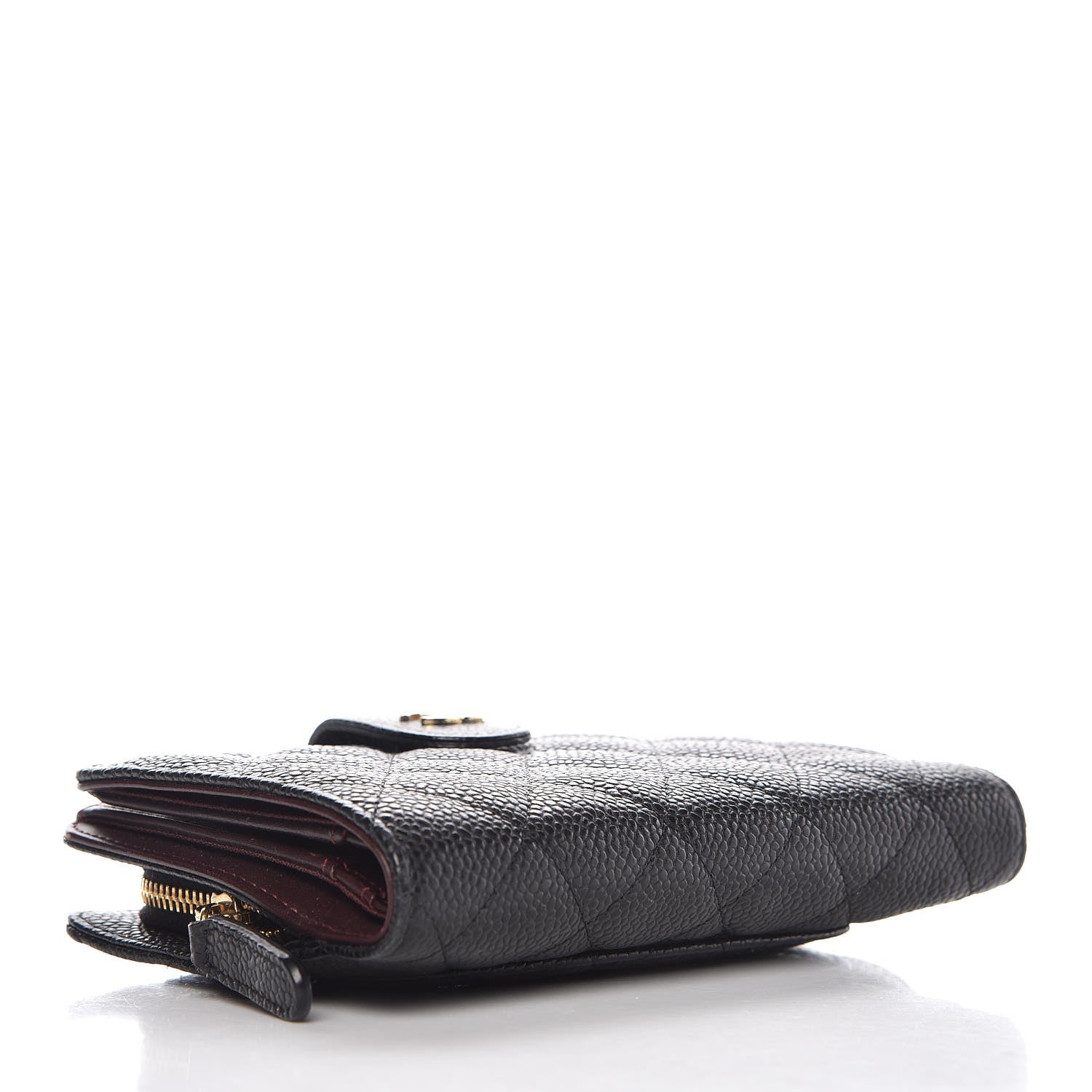 Chanel Caviar Quilted Zipped Pocket Wallet Black 4 of 11