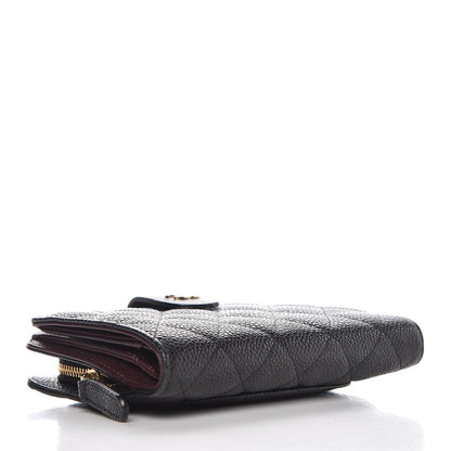Chanel Caviar Quilted Zipped Pocket Wallet Black 4 of 11
