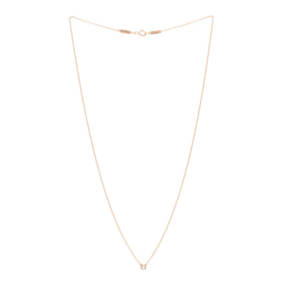 Tiffany 18K Rose Gold Diamond .03ct Elsa Peretti Diamonds by the Yard Pendant Necklace 3 of 4