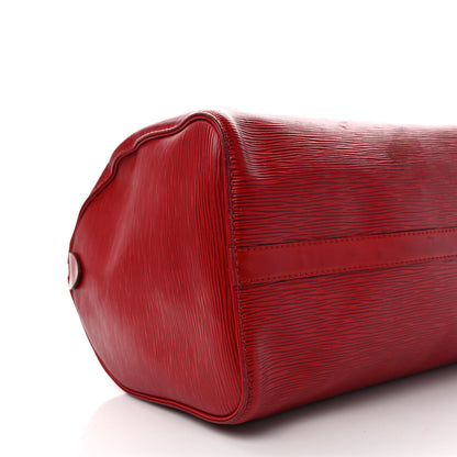 Louis Vuitton Epi Speedy 30 Castillan Red 8 of 14