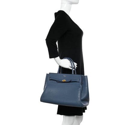 Mulberry Heavy Grain Small Belted Bayswater Tote Blue 2 of 10