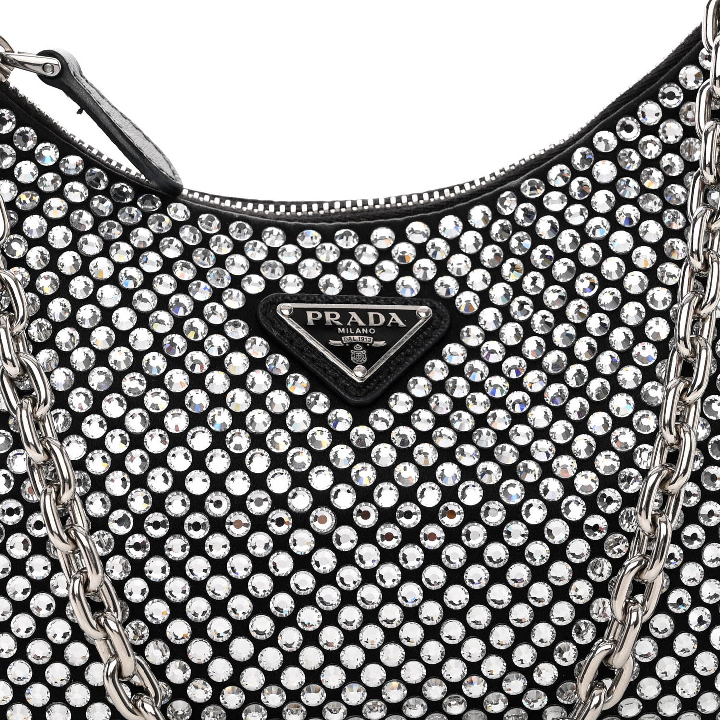 Satin Crystal Re-Edition 2005 Shoulder Bag Cristal