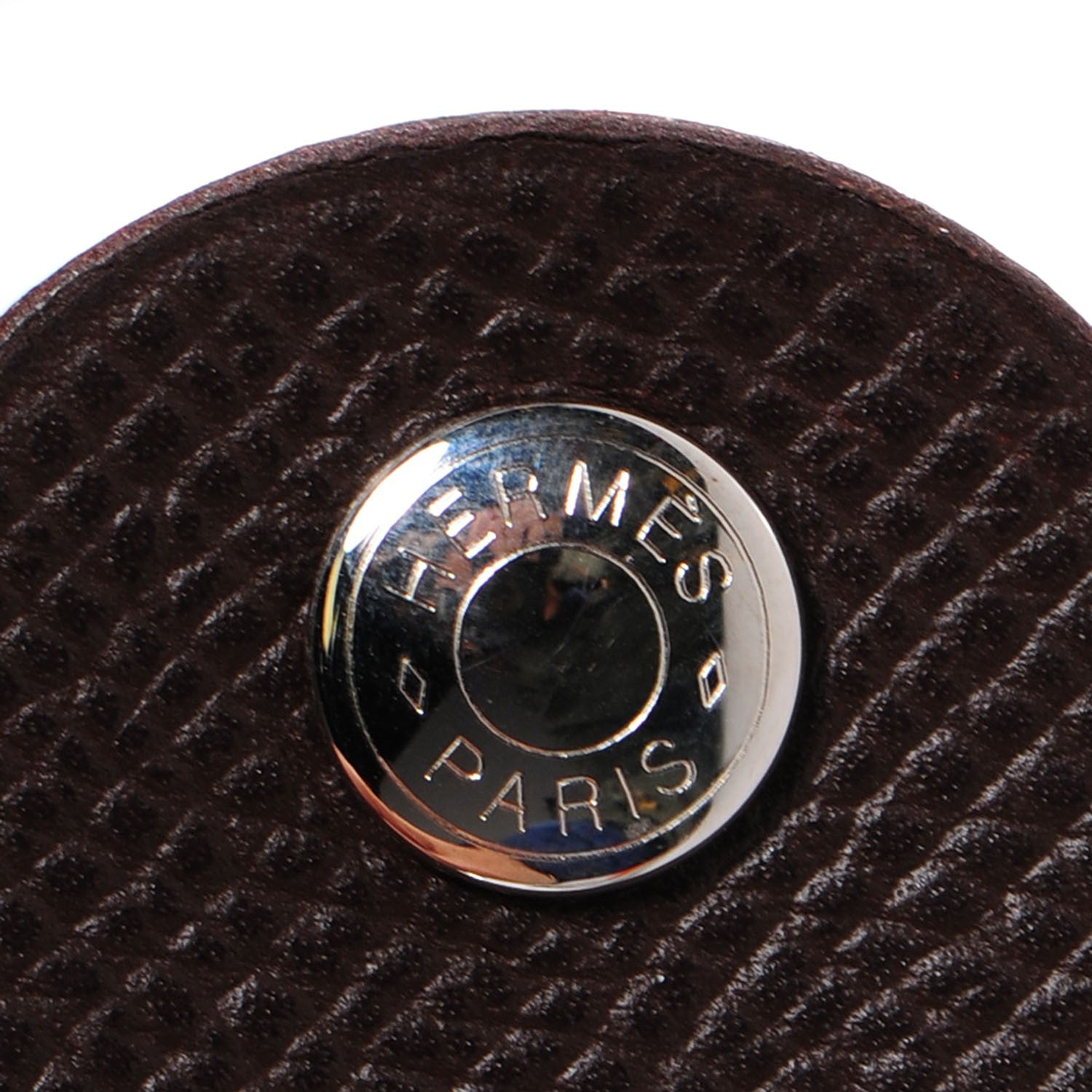 Hermes Epsom Petit H Ajoure Reversible Cuff Orange Chocolate 6 of 8