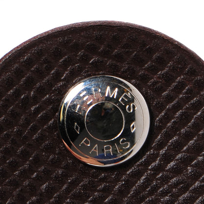 Hermes Epsom Petit H Ajoure Reversible Cuff Orange Chocolate 6 of 8