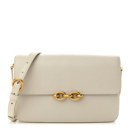 Saint Laurent Smooth Calfskin Le Maillon Satchel Crema Soft 1 of 12