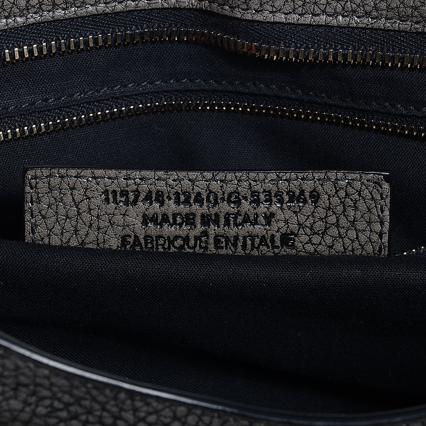 Grained Calfskin Classic Gold Hardware City Ombre Grey Gradient