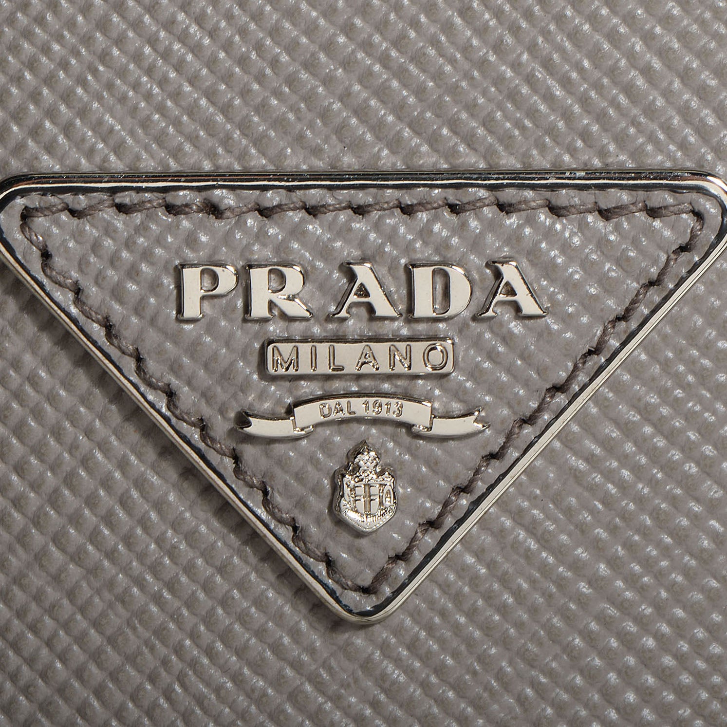 Prada Saffiano Cuir Double Handle Tote Argilla 6 of 14
