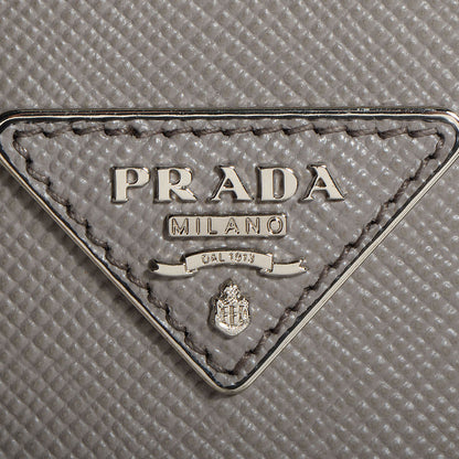 Prada Saffiano Cuir Double Handle Tote Argilla 6 of 14