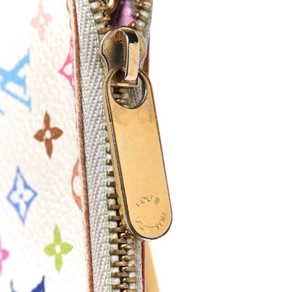 Louis Vuitton Monogram Multicolor Key Pouch White Litchi 8 of 13