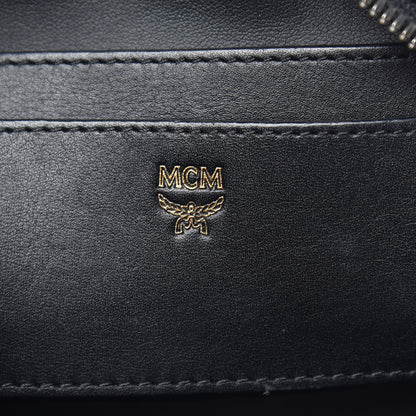 MCM Metallic Visetos Side Stud X-Mini Stark Bebe Boo Backpack Silver Black 6 of 8