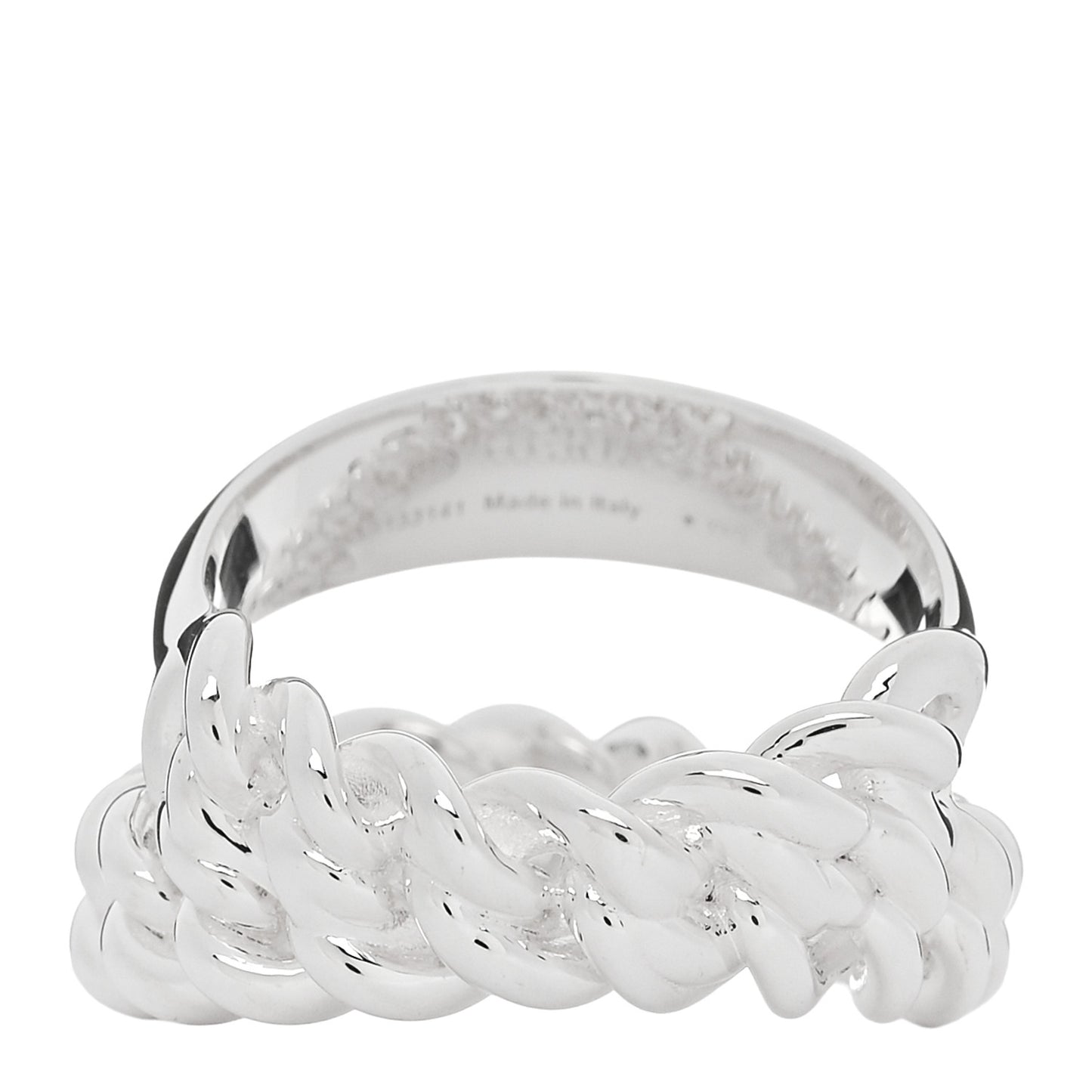 Sterling Silver MM Boucle Selier Inflexible Ring 52 6