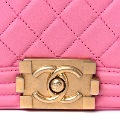 Chanel Calfskin Quilted Small Boy Flap Pink 13 of 13