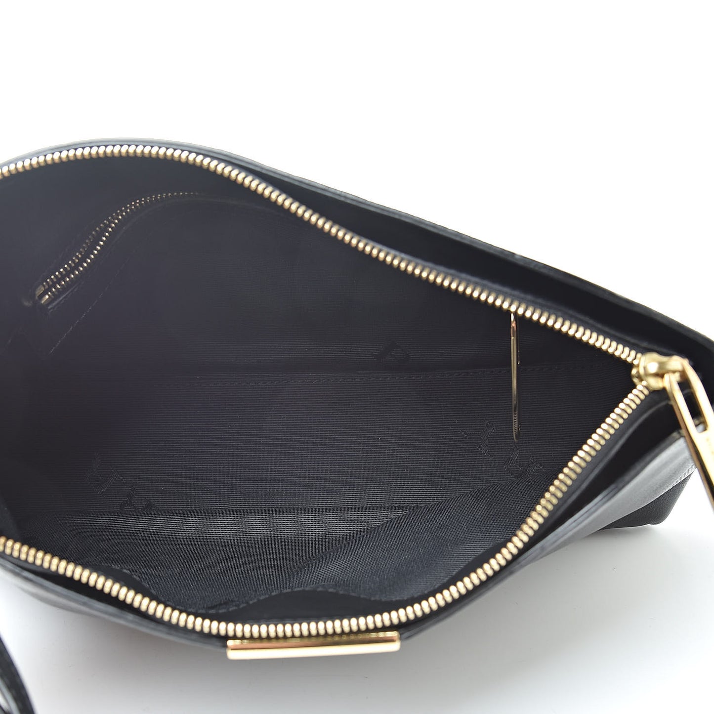 Calfskin Check Embossed Small Chichester Crossbody Clutch Bag Black