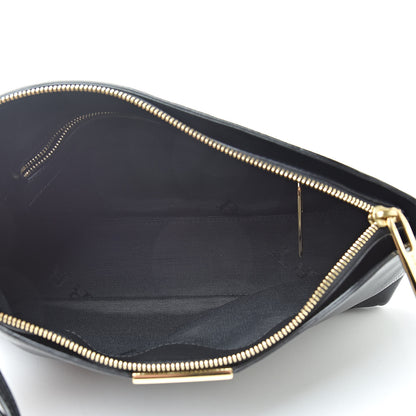 Burberry Calfskin Check Embossed Small Chichester Crossbody Clutch Bag Black 5 of 11