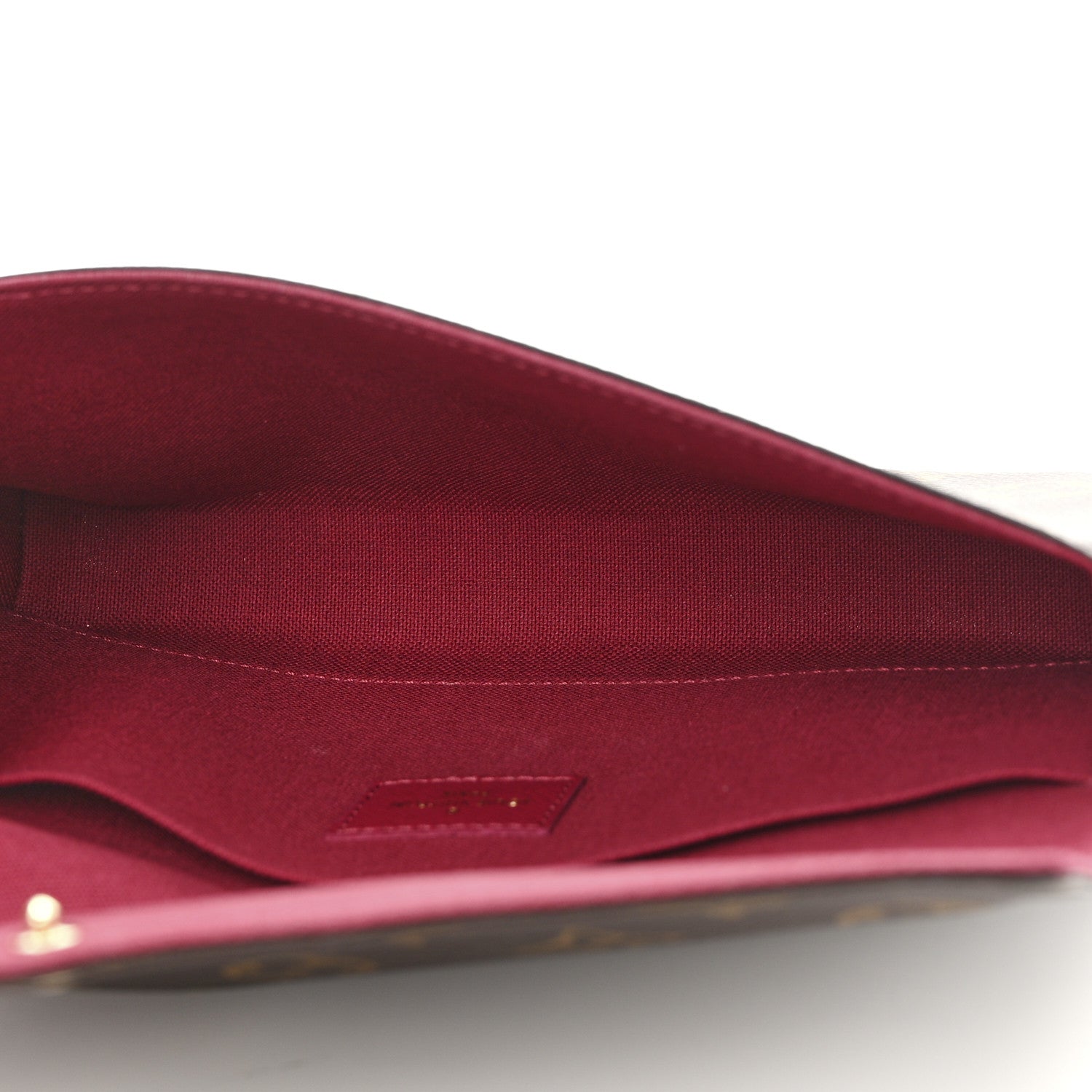 Louis Vuitton Monogram Pochette Felicie Chain Wallet Fuchsia 6 of 12